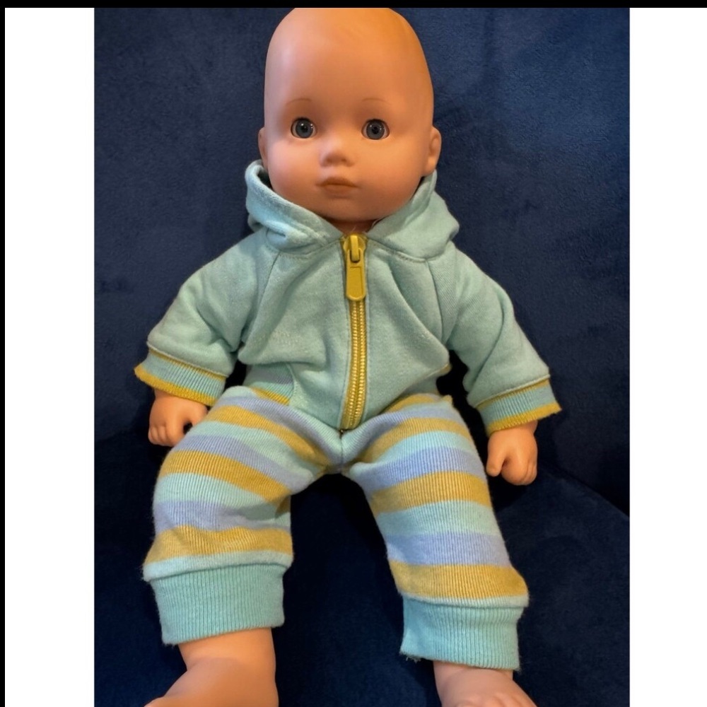 American Girl 15” Bitty Baby Doll Blonde Blue Eyes Sleepy Eyes + 4 Outfits - Picture 3 of 14